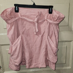 Anthropologie AMADI Paper Bag Waist Tie Front Skirt w/ Pockets NWT